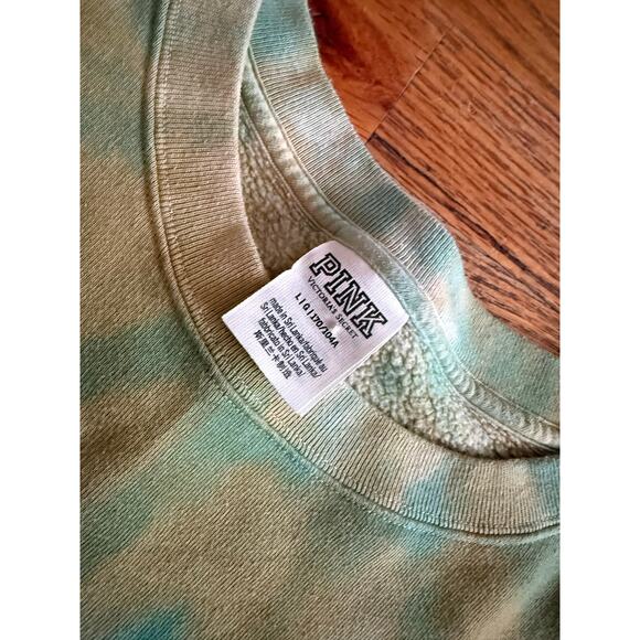 Pink/Victoria Secret Tye Dye Crewneck oversize Sweatshirt - Picture 2 of 3